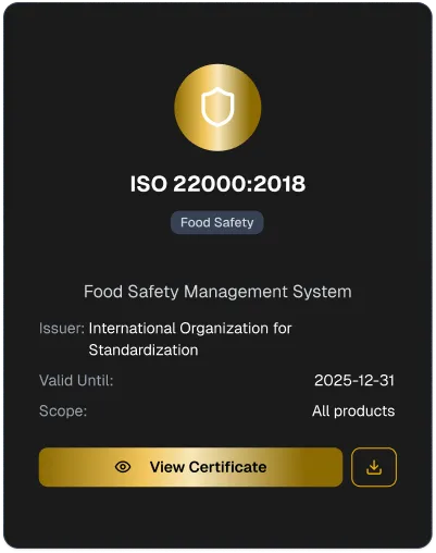 FDA Registration Certificate
